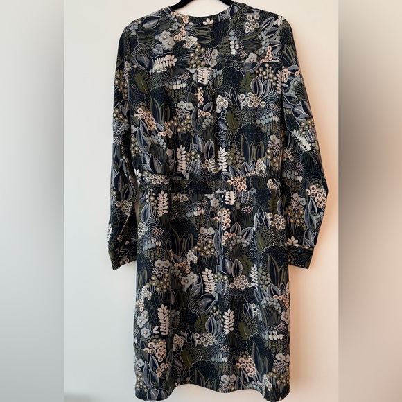 Ann Taylor Floral Print Button Long Sleeve Dress - Picture 2 of 4
